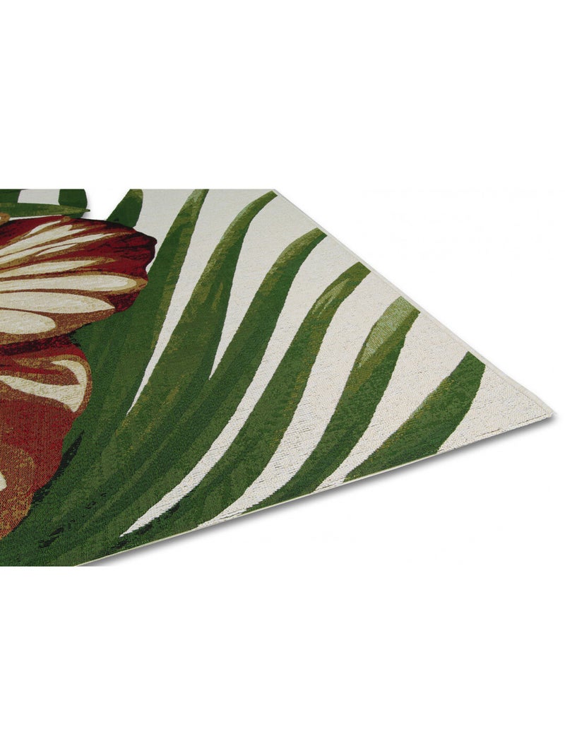 Tapis intérieur et extérieur floral multicolore Nature Multicolore - Kiabi