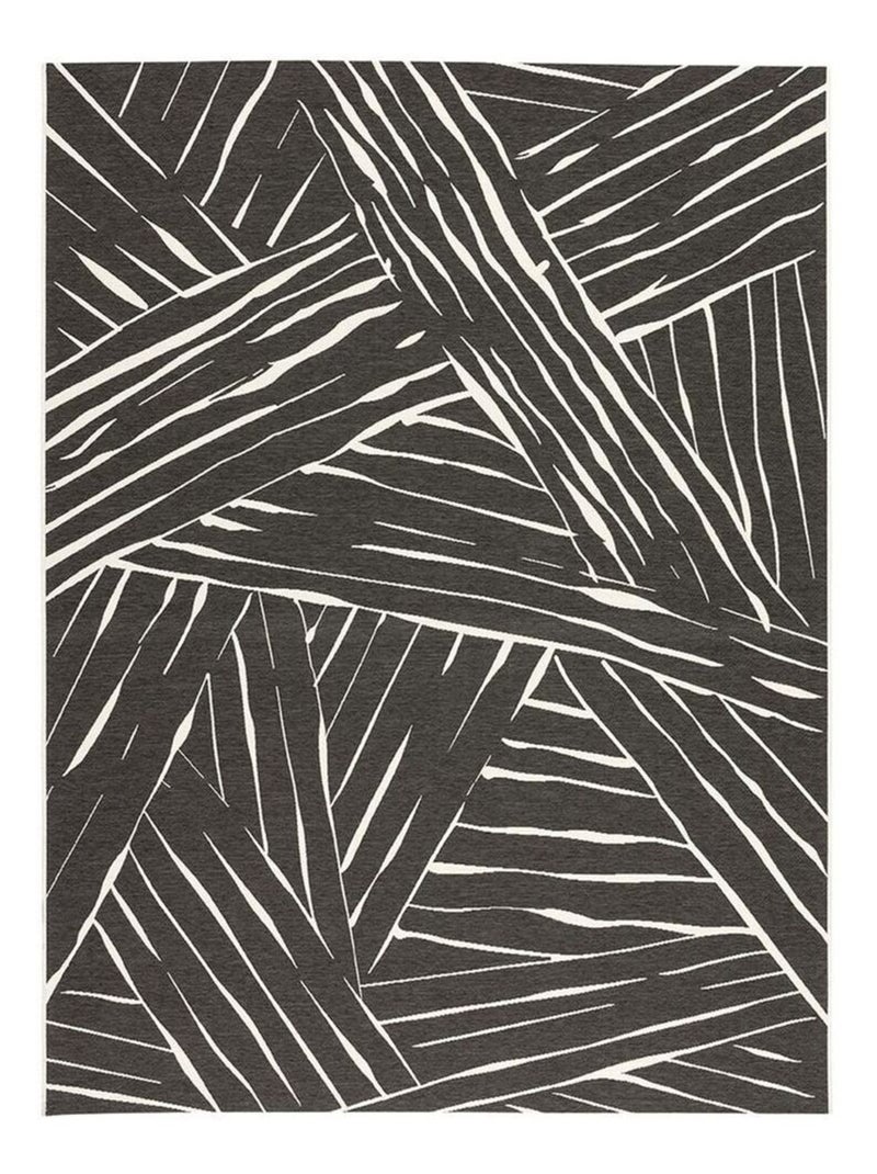Tapis intérieur et extérieur plat moderne rayé Dario Carbone - Kiabi