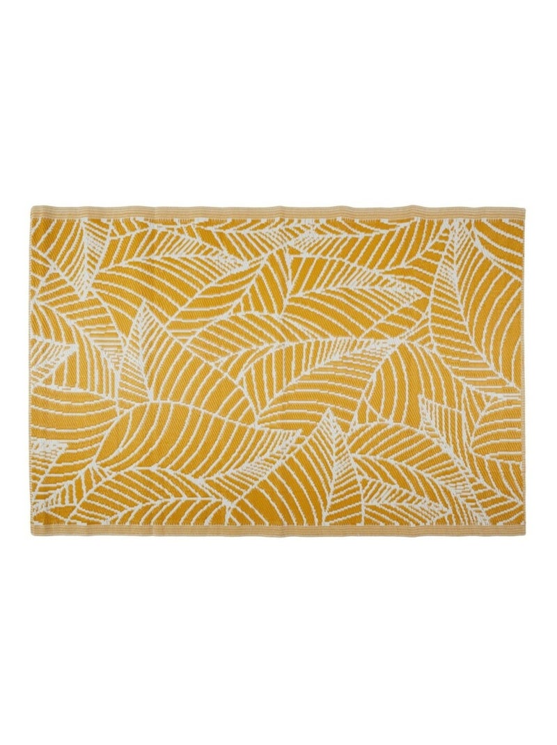 Tapis intérieur extérieur à motifs Jaune - Kiabi