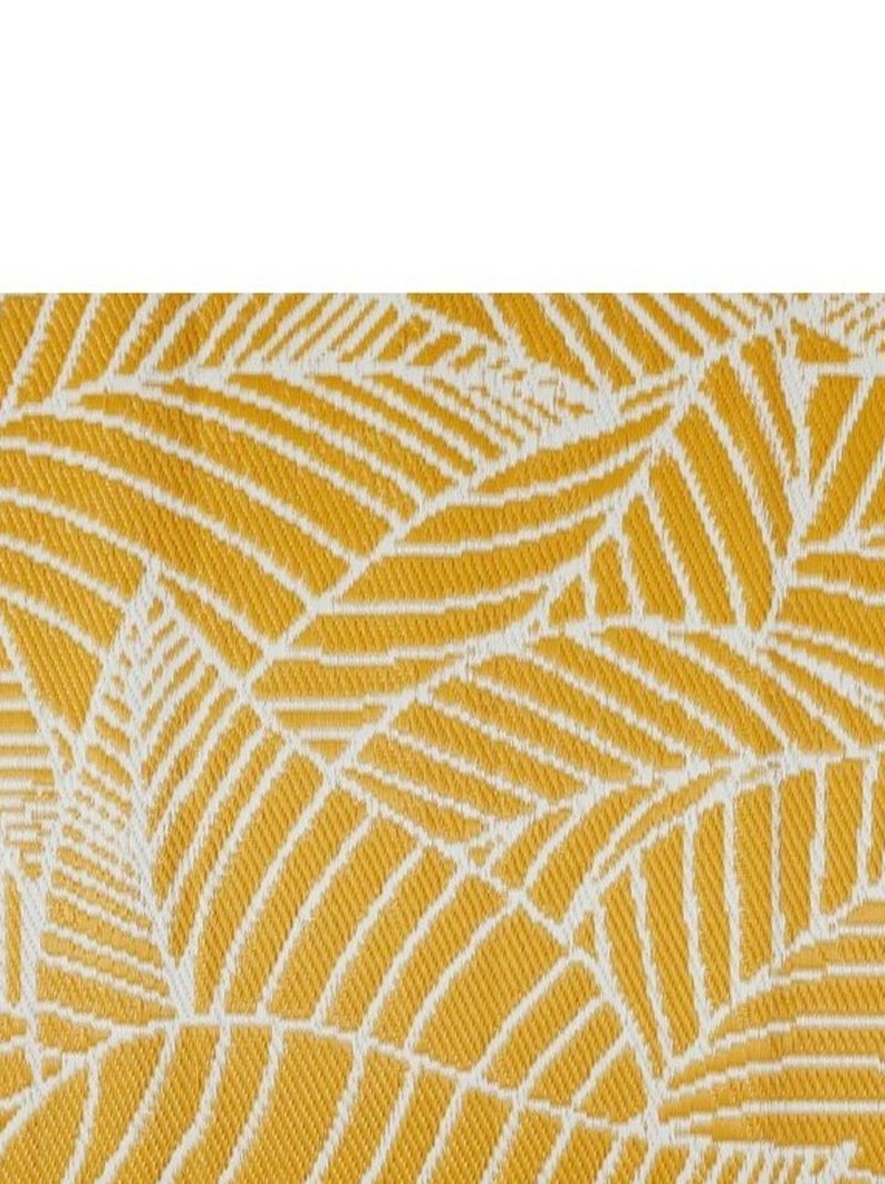Tapis intérieur extérieur à motifs Jaune - Kiabi