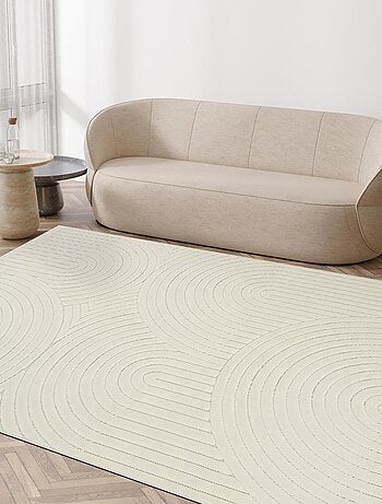 Tapis intérieur extérieur en relief ton sur ton LYN14 ARC6EL