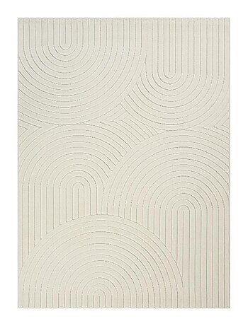 Tapis intérieur extérieur en relief ton sur ton LYN14 ARC6EL