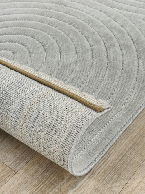 Tapis intérieur extérieur en relief ton sur ton LYN14 ARC6EL - Kiabi
