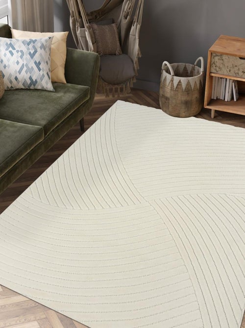 Tapis intérieur extérieur en relief ton sur ton LYN14 GEMGRAF - Kiabi