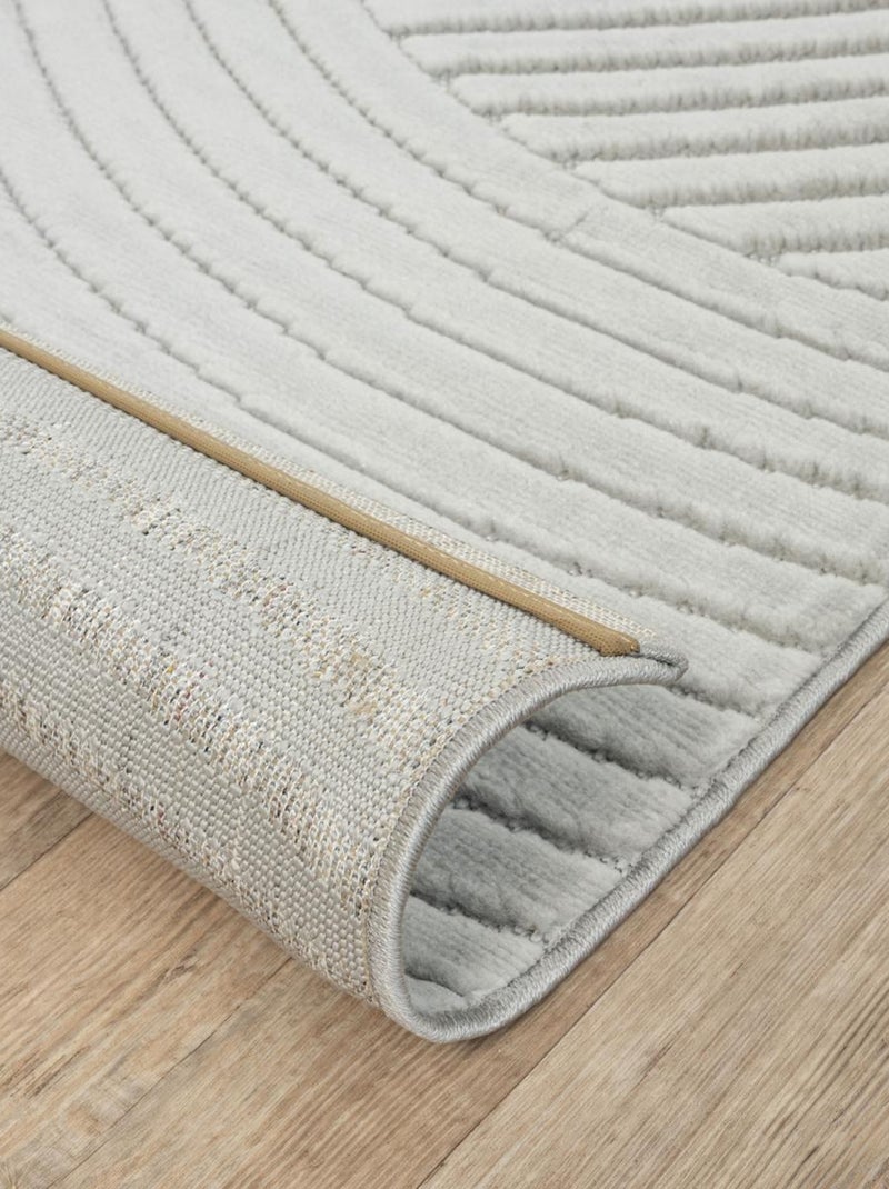 Tapis intérieur extérieur en relief ton sur ton LYN14 GEMGRAF Gris - Kiabi