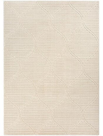 Tapis intérieur extérieur en relief ton sur ton LYN14 TENDIA