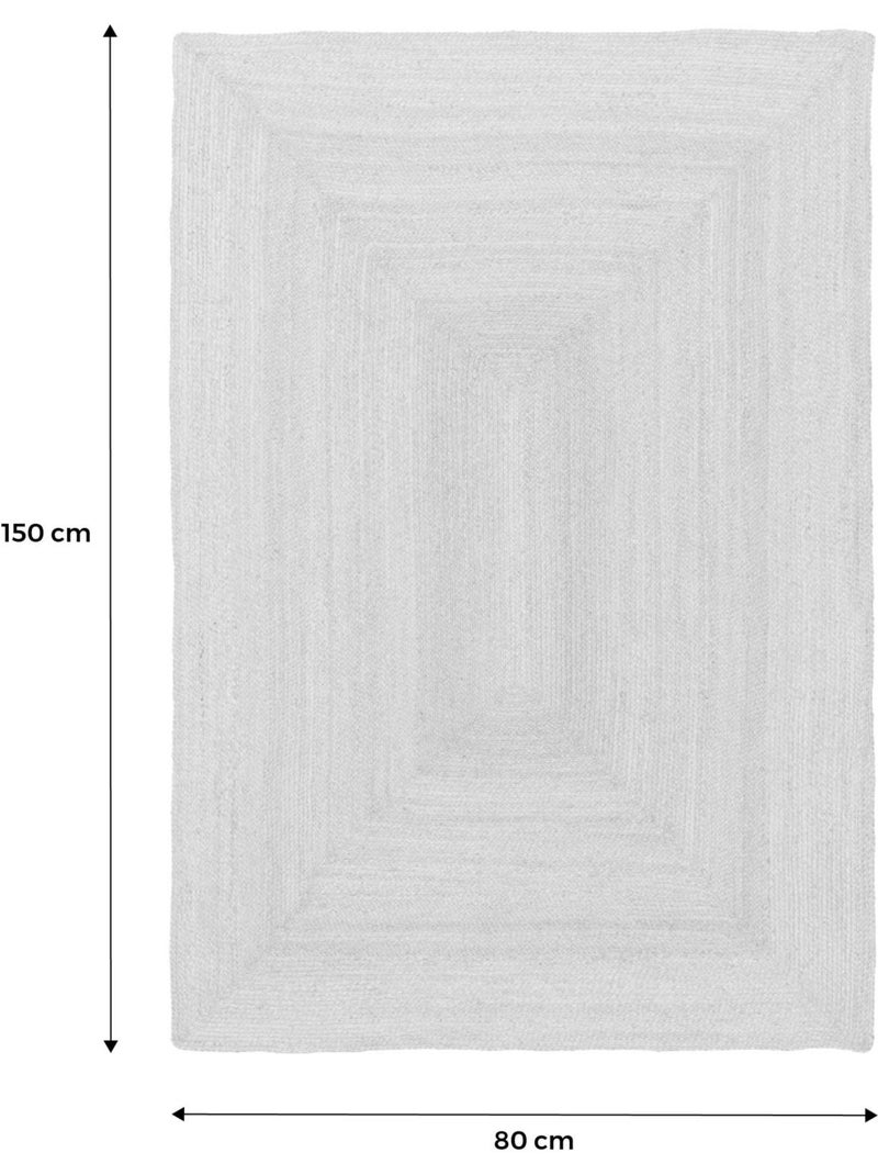 Tapis intérieur jute naturel Padma Marron clair - Kiabi