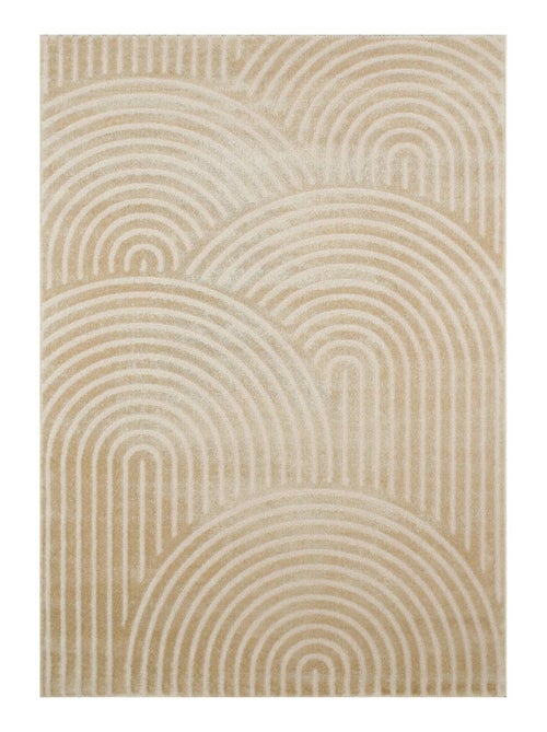 Tapis intérieur motif arches beige Brad - Kiabi