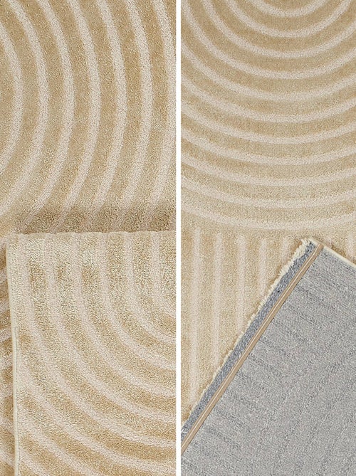 Tapis intérieur motif arches beige Brad - Kiabi