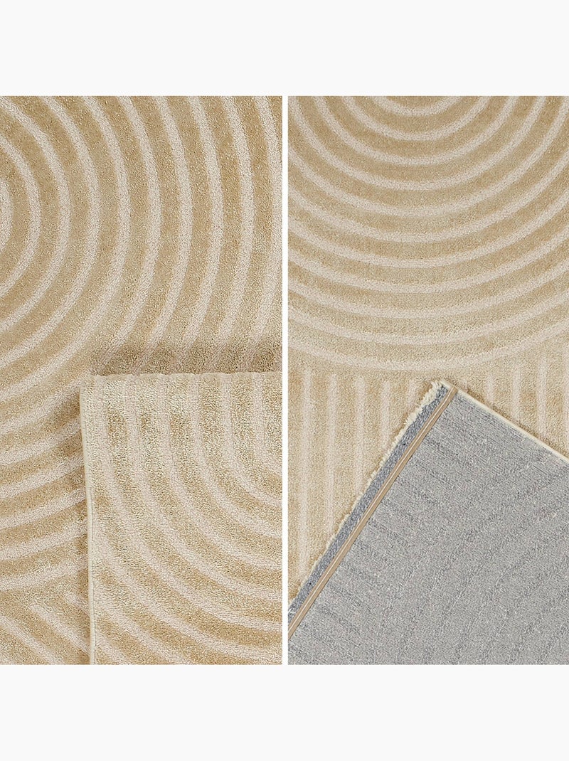 Tapis intérieur motif arches beige Brad Beige - Kiabi