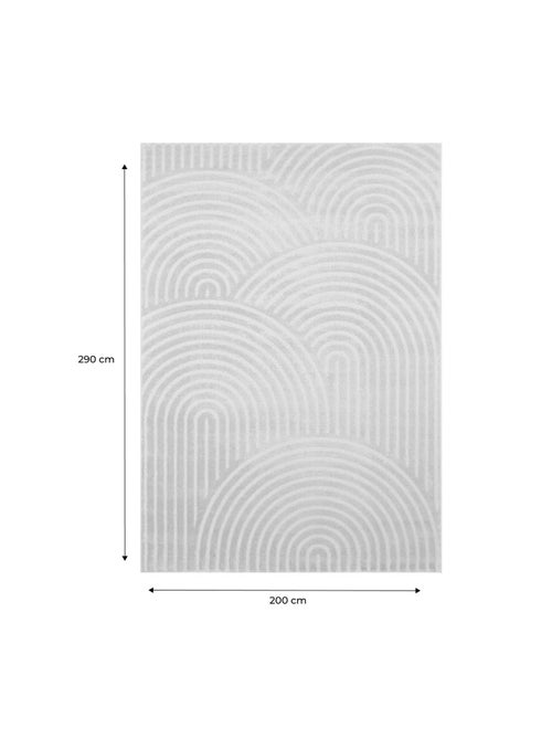 Tapis intérieur motif arches beige Brad - Kiabi