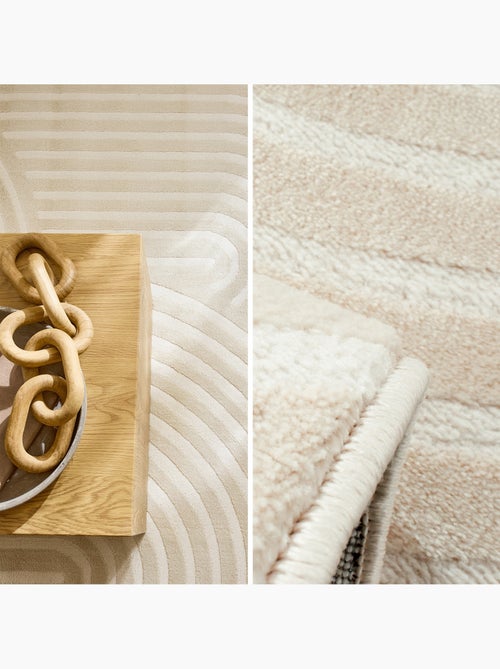 Tapis intérieur motif arches crème Brad - Kiabi