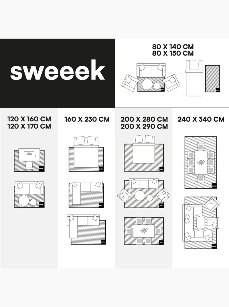 Tapis intérieur motif arches crème Brad Beige - Kiabi