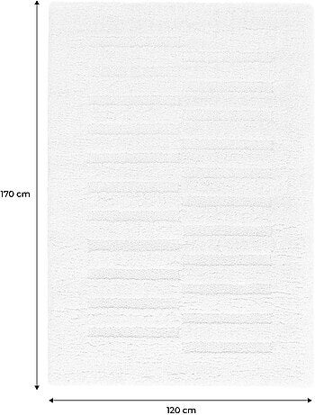 Tapis intérieur motif avec relief crème Rio