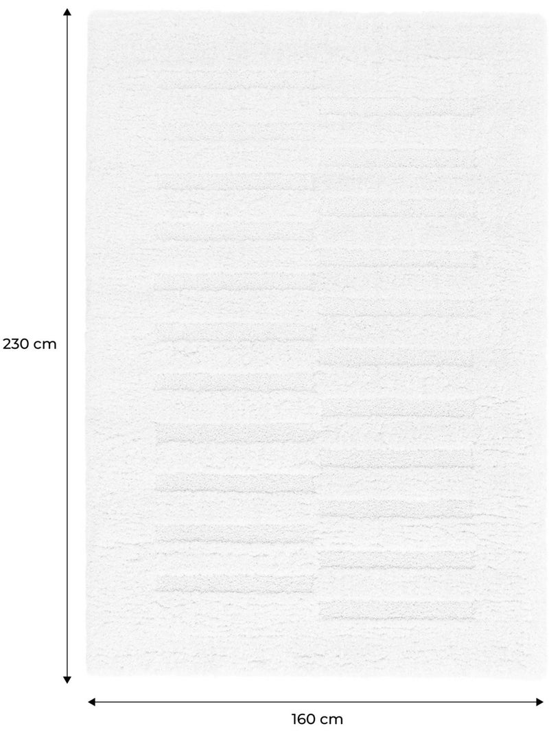 Tapis intérieur motif avec relief crème Rio Beige - Kiabi
