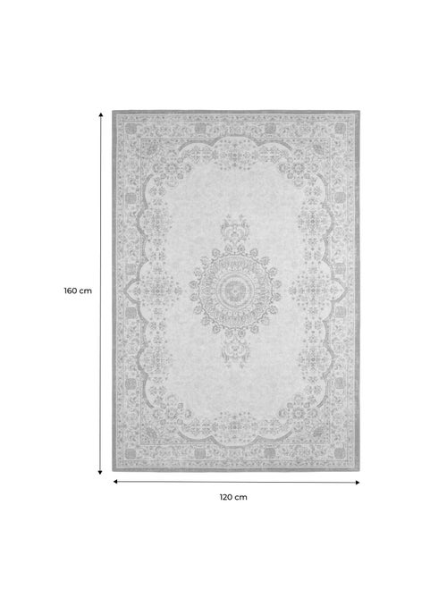 Tapis intérieur motif baroque rose, rouge et bleu Melgy - Kiabi