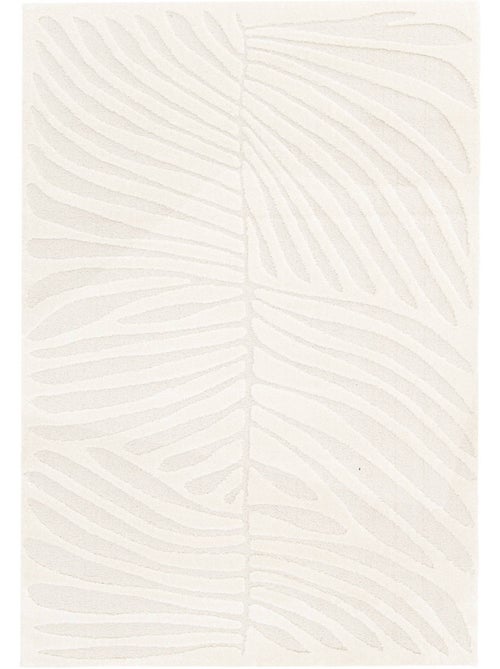 Tapis intérieur motif en relief végétal crème lily - Kiabi Tapis intérieur motif en relief végétal crème lily - Kiabi