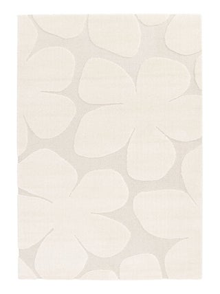Tapis intérieur motif fleures crème Betty