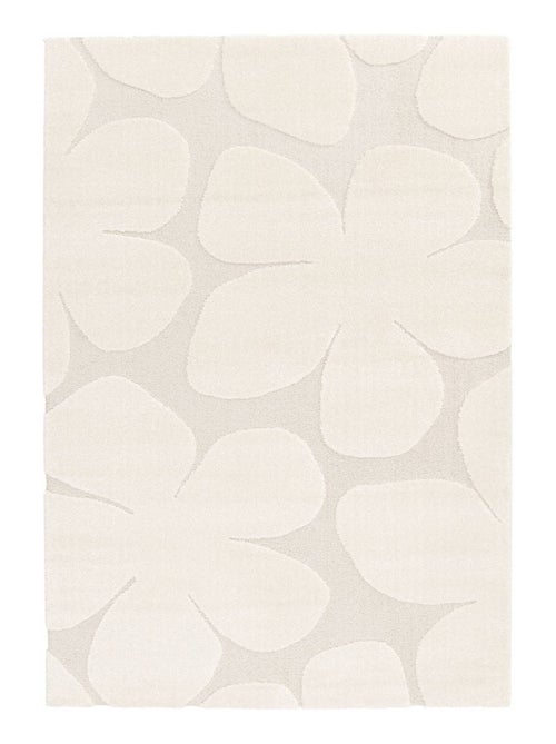 Tapis intérieur motif fleures crème Betty - Kiabi