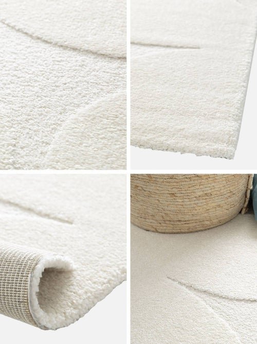 Tapis intérieur motif fleures crème betty - Kiabi