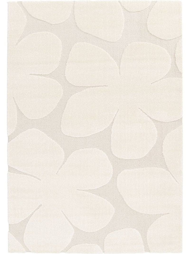 Tapis intérieur motif fleures crème betty Crème - Kiabi