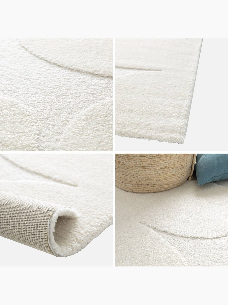 Tapis intérieur motif fleures crème betty Crème - Kiabi