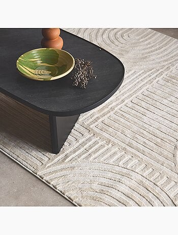 Tapis intérieur motif graphique arches créme Jenny