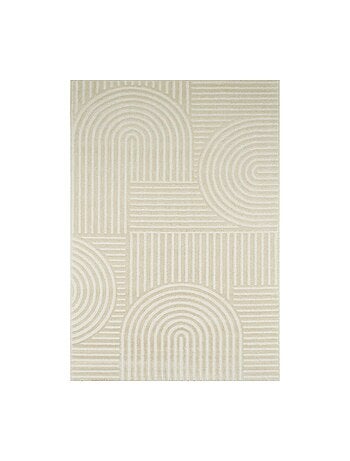 Tapis intérieur motif graphique arches créme Jenny