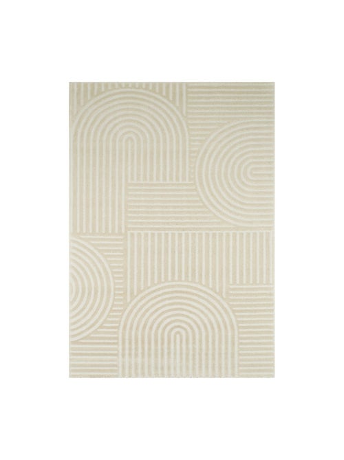 Tapis intérieur motif graphique arches créme Jenny - Kiabi
