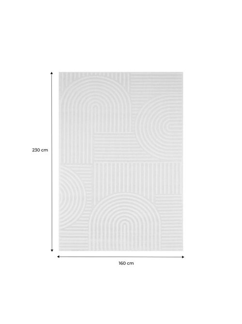 Tapis intérieur motif graphique arches créme Jenny - Kiabi