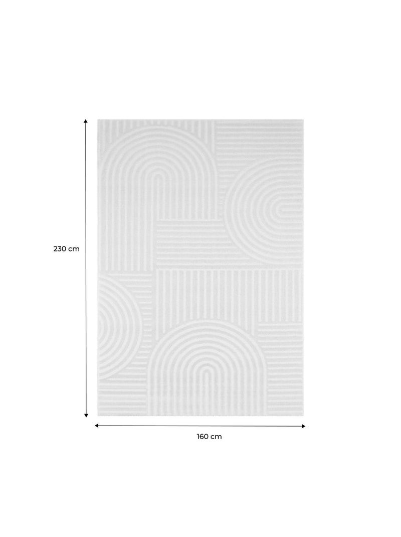 Tapis intérieur motif graphique arches créme Jenny Beige - Kiabi