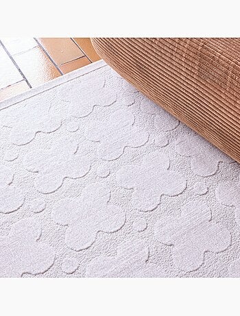 Tapis intérieur motif graphique crème Lili