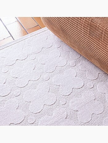 Tapis intérieur motif graphique crème Lili