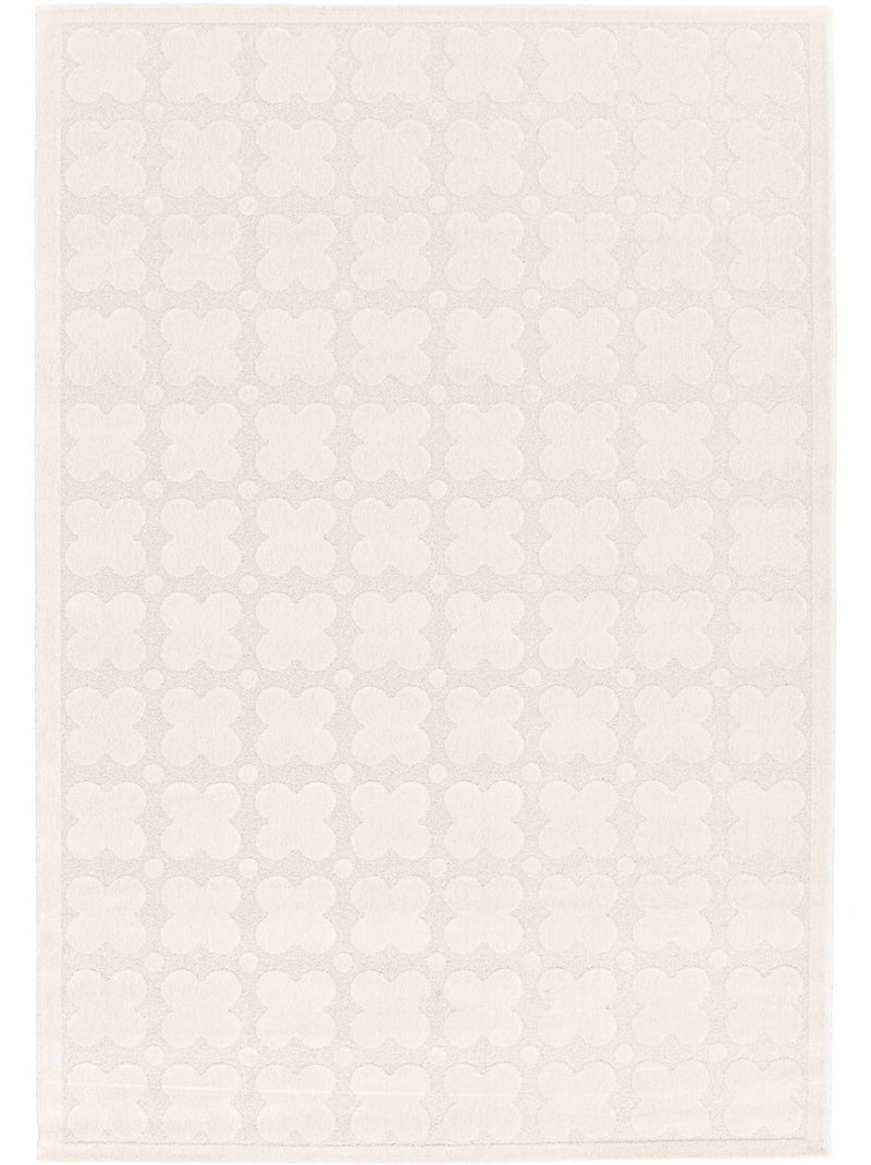 Tapis intérieur motif graphique crème  Lili Beige - Kiabi