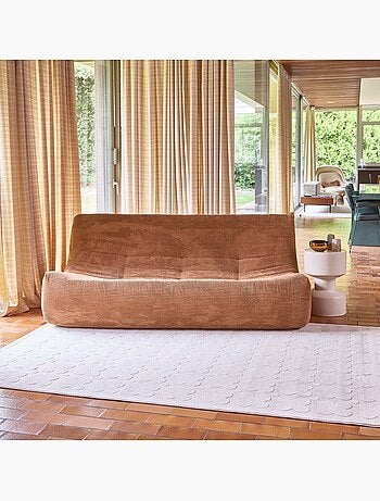 Tapis intérieur motif graphique crème lili