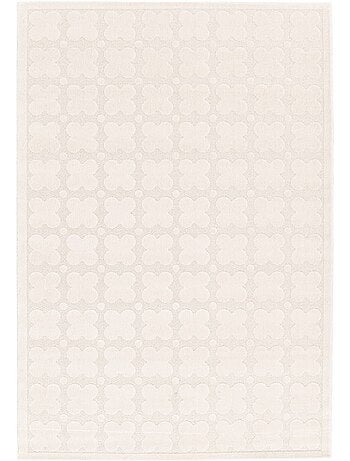 Tapis intérieur motif graphique crème lili