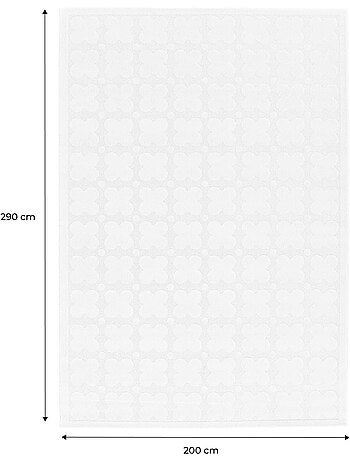 Tapis intérieur motif graphique crème lili