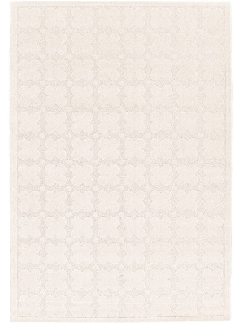 Tapis intérieur motif graphique crème  lili Crème - Kiabi