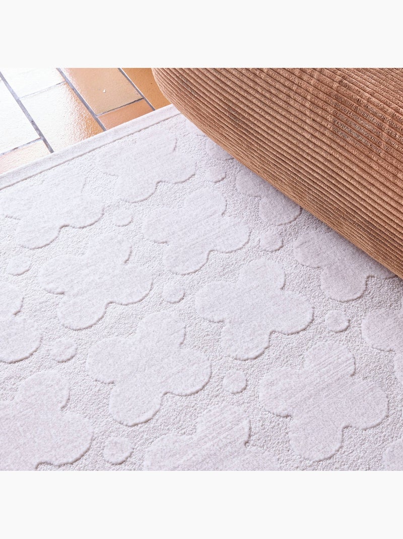Tapis intérieur motif graphique crème  lili Crème - Kiabi