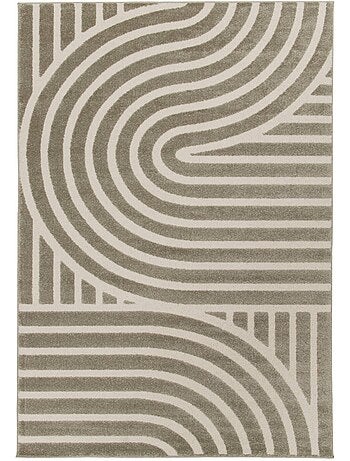 Tapis intérieur motif graphique taupe Enzo
