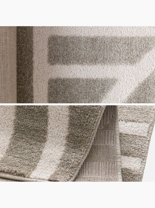 Tapis intérieur motif graphique taupe  Enzo - Kiabi