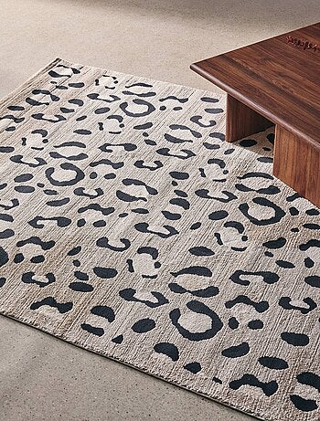 Tapis intérieur motif léopard beige Jack