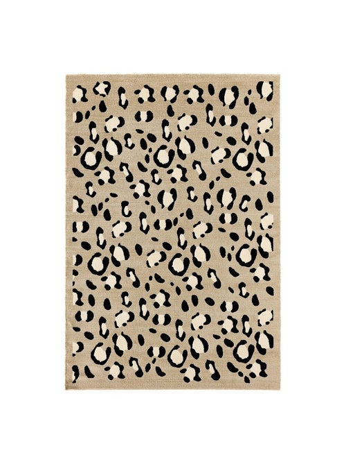 Tapis intérieur motif léopard beige Jack - Kiabi