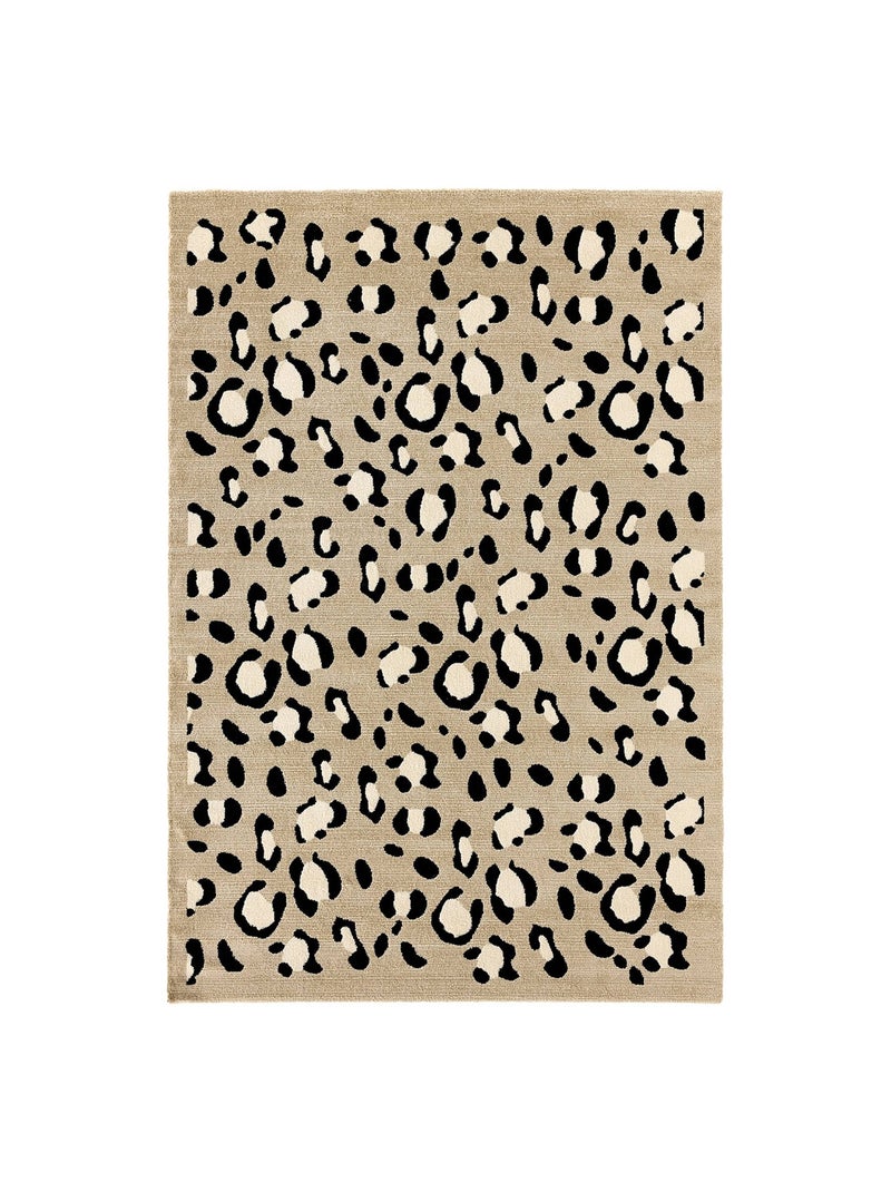 Tapis intérieur motif léopard beige Jack Beige - Kiabi