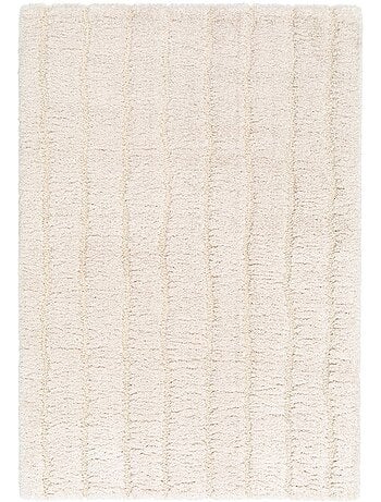 Tapis intérieur motif linéaire crème Sol