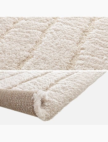 Tapis intérieur motif linéaire crème Sol