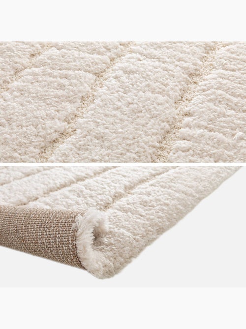 Tapis intérieur motif linéaire crème Sol - Kiabi