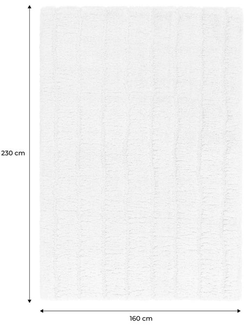 Tapis intérieur motif linéaire crème Sol - Kiabi