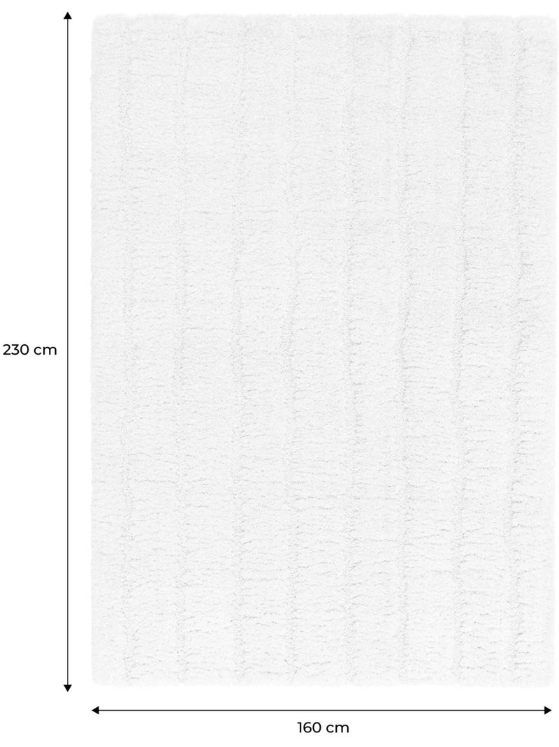 Tapis intérieur motif linéaire crème Sol Beige - Kiabi