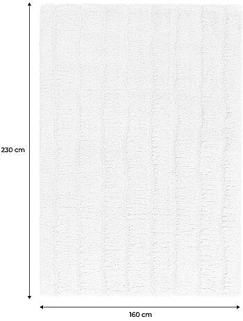 Tapis intérieur motif linéaire crème sol